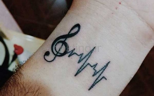  طرح تاتو ضربان قلب جدید