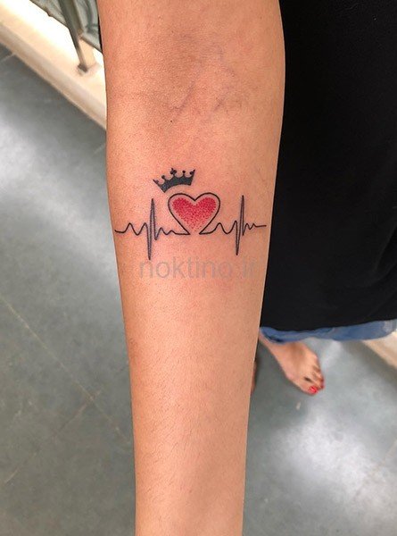  طرح تاتو ضربان قلب جدید