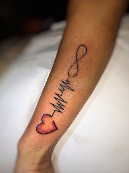  طرح تاتو ضربان قلب جدید