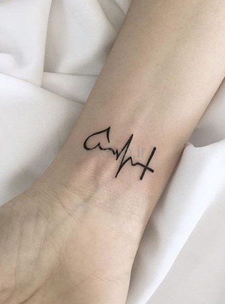  طرح تاتو ضربان قلب جدید