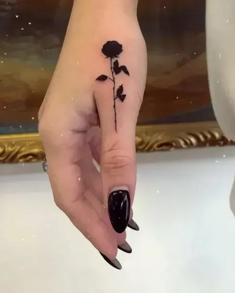  عکس طرح تاتو گل رز