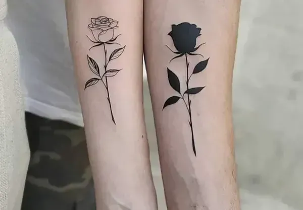  عکس طرح تاتو گل رز