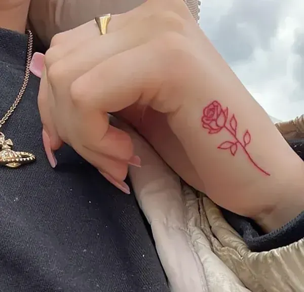  عکس طرح تاتو گل رز