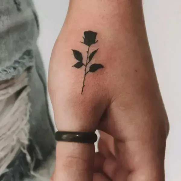  عکس طرح تاتو گل رز