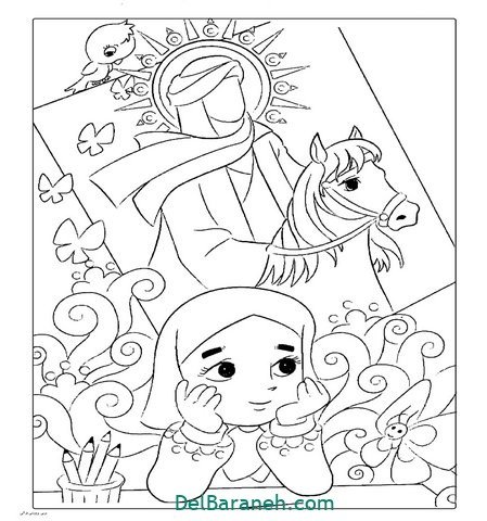 نقاشی نیمه شعبان آسان