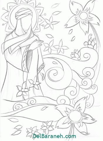 نقاشی نیمه شعبان آسان