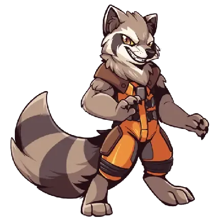  عکس راکون کارتونی