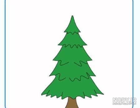  عکس درخت سرو نقاشی