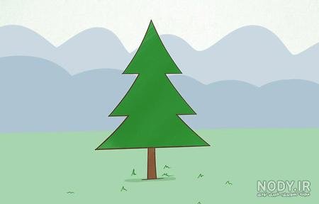  عکس درخت سرو نقاشی