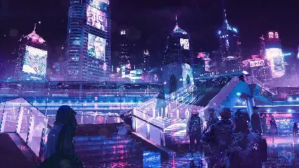  والپیپر ساختمان در شب برای گوشی آیفون 2026