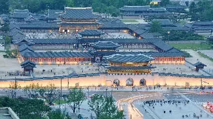 عکس سئول در شب