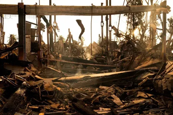  عکس لس آنجلس بعد از آتش سوزی