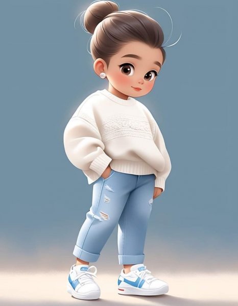  عکس تصویر زمینه کارتونی دختر زیبا