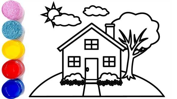  عکس نقاشی بچه گانه ساده و آسان و زیبا