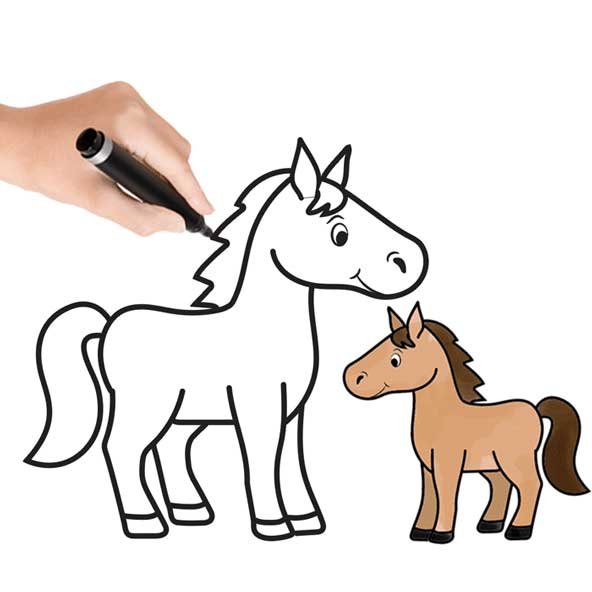  عکس نقاشی بچه گانه ساده و آسان و زیبا