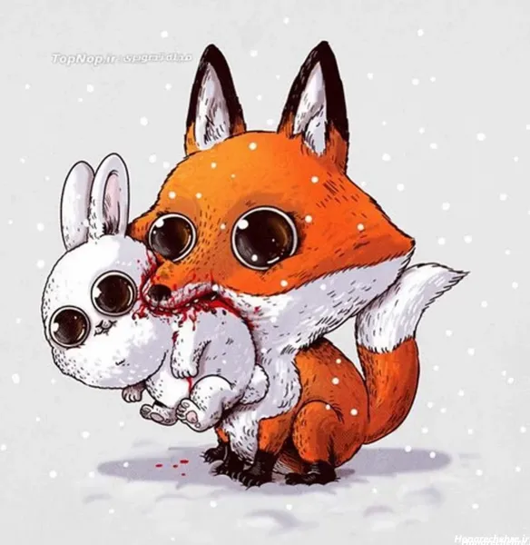  عکس نقاشی روباه