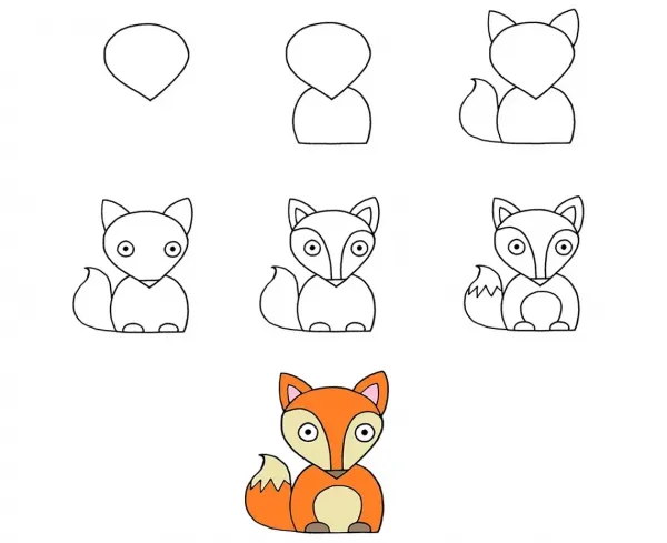  عکس نقاشی روباه