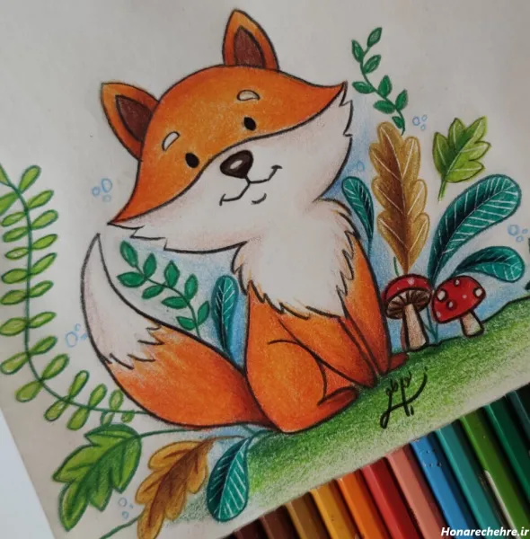  عکس نقاشی روباه