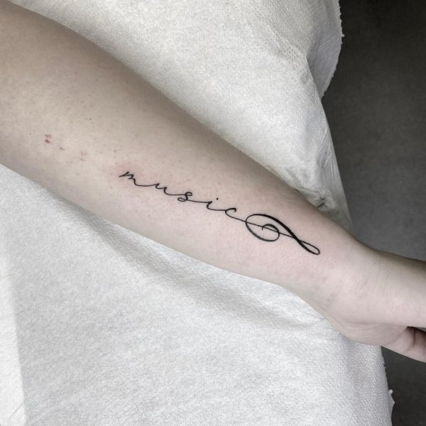  عکس طرح تاتو مینیمال موسیقی