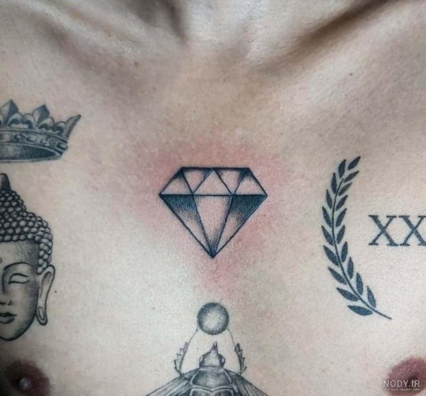  عکس خالکوبی طرح انواع نگین های الماس