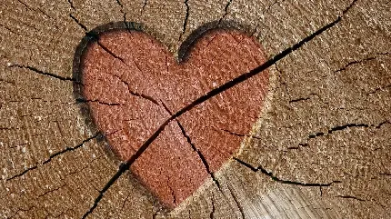  والپیپر مینیمال درخت قلبی فانتزی