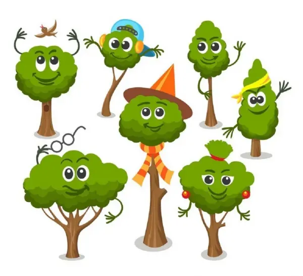  عکس درخت کارتونی برای نقاشی