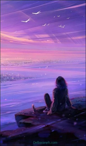 عکس رنگ بنفش پاستیلی