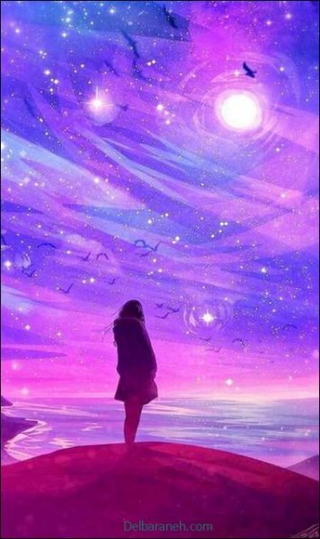  عکس رنگ بنفش پاستیلی