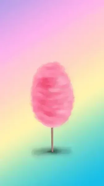 عکس پشمک شکلاتی