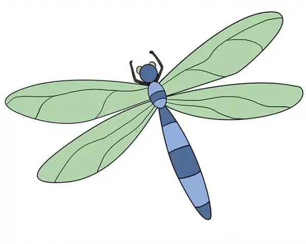  عکس سنجاقک نقاشی