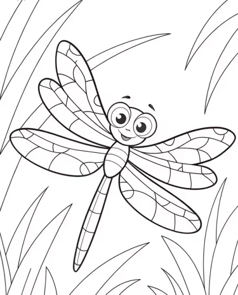  عکس سنجاقک نقاشی