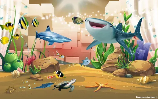  عکس ساحل کارتونی