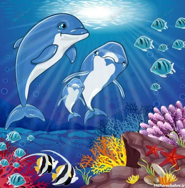  عکس ساحل کارتونی