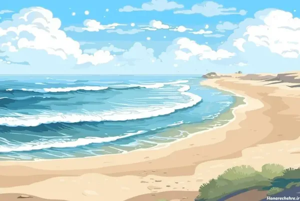  عکس ساحل کارتونی