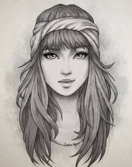  عکس از نقاشی دخترانه ساده