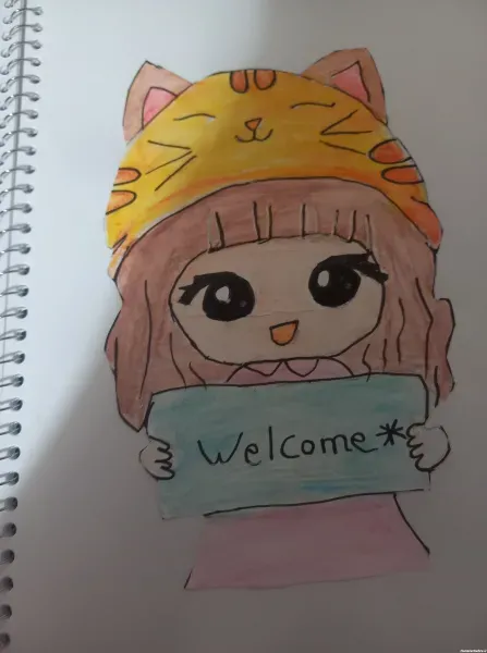  عکس از نقاشی دخترانه بامزه