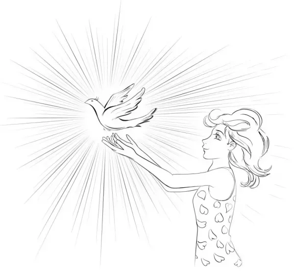  عکس از نقاشی دخترانه بامزه