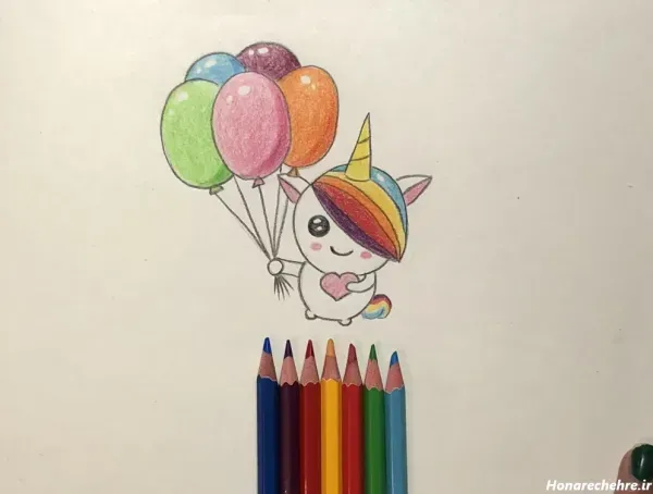  عکس از نقاشی دخترانه بامزه