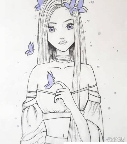  عکس از نقاشی دخترانه فانتزی