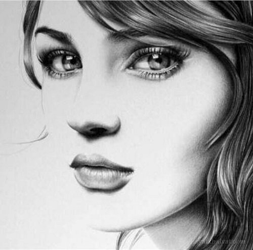 عکس نقاشی دختر زیبا برای پروفایل