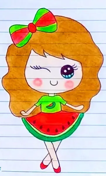 عکس نقاشی ساده و کیوت