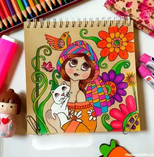  عکس نقاشی ساده و کیوت