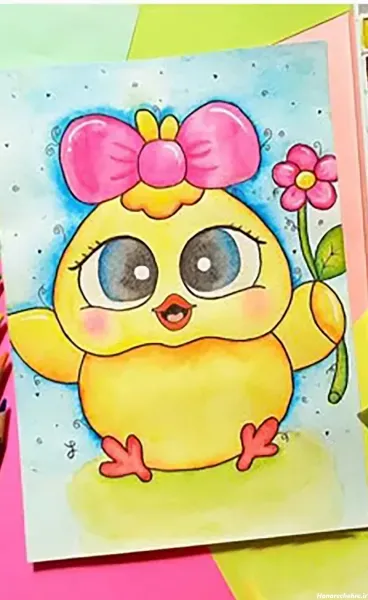  عکس نقاشی ساده و کیوت