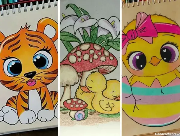  عکس نقاشی ساده و کیوت