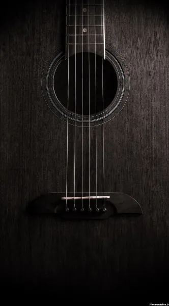  عکس گیتار مشکی زیبا