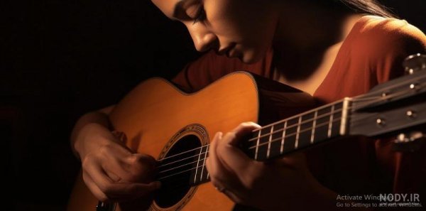  عکس گیتار دخترانه