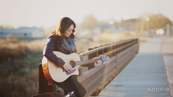  عکس گیتار دخترانه