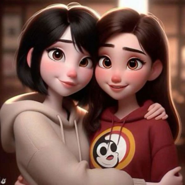  عکس پروفایل دوقلو دختر کارتونی