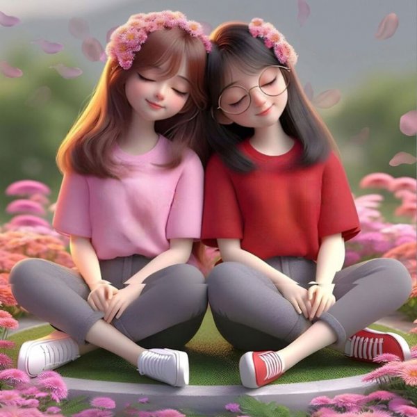  عکس پروفایل دوقلو دختر کارتونی