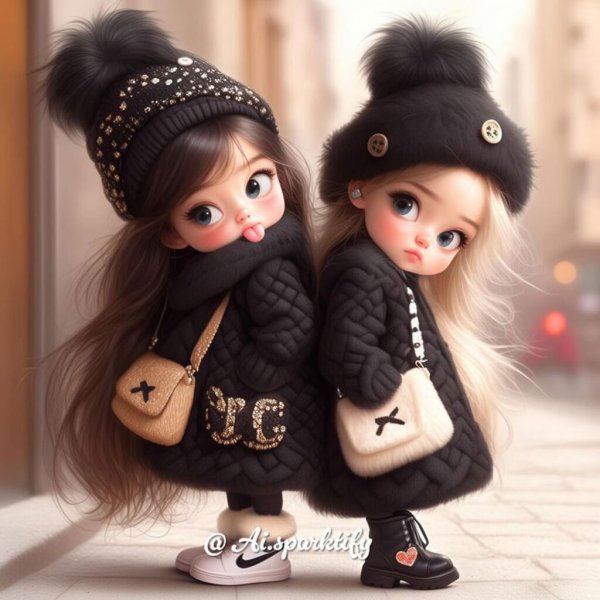  عکس پروفایل دوقلو دختر کارتونی